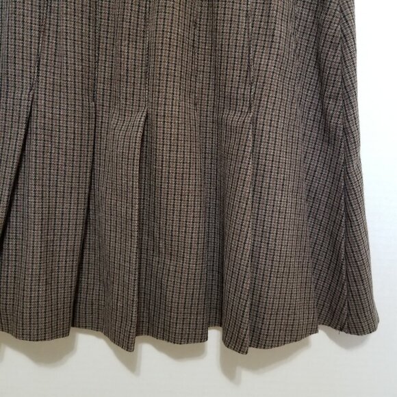Abercrombie & Fitch skirt Small plaid houndstooth pleated high rise schoolgirl - Picture 9 of 15